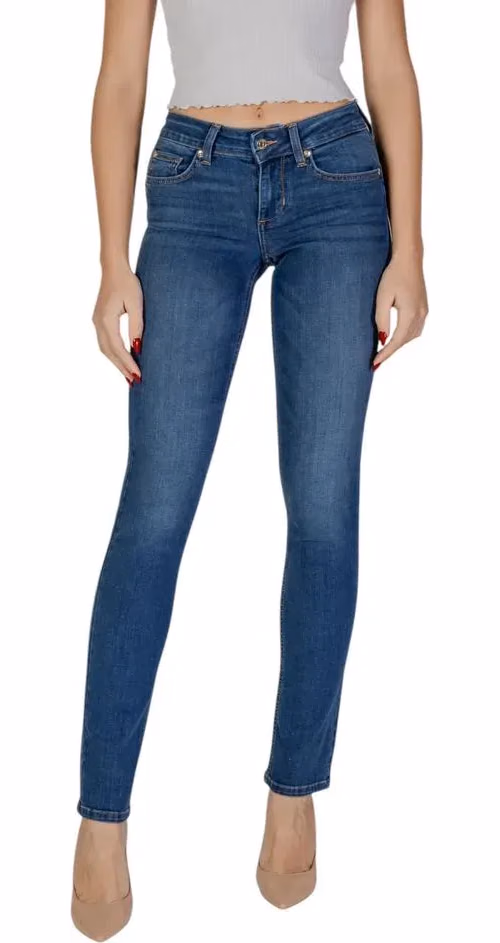 Liu Jo Blue Cotton Skinny Jeans