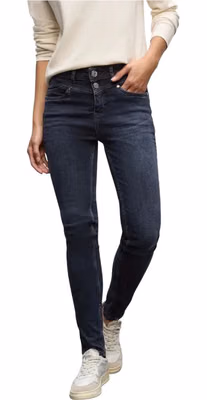 Blue Cotton Skinny Jeans