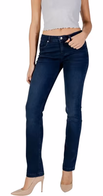 Blue Cotton Skinny Jeans