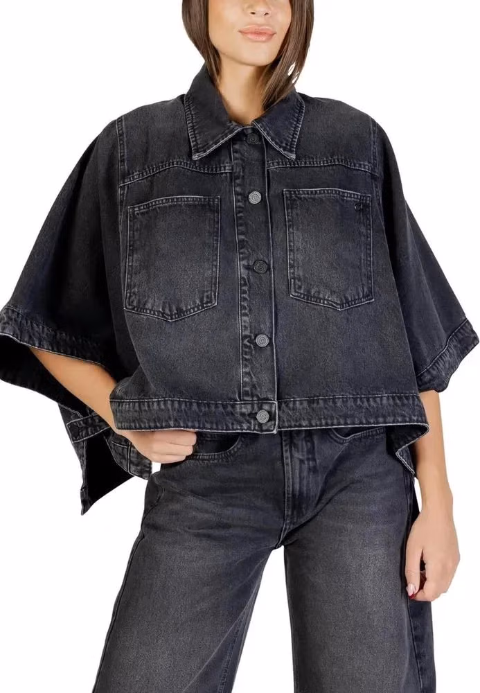 Colcci Black Cotton Denim Jacket