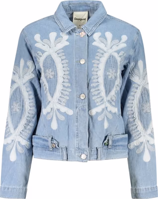 Azzurro Cotton Women Jacket