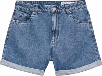 Light Blue Cotton Shorts