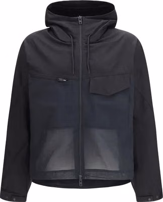 Black Cotton Shell Jacket