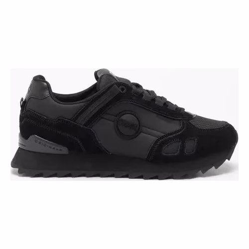 Colmar Black Leather Athletic Sneakers