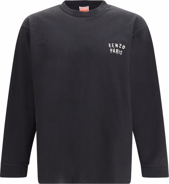 Kenzo Black Cotton Long Sleeve T-Shirt