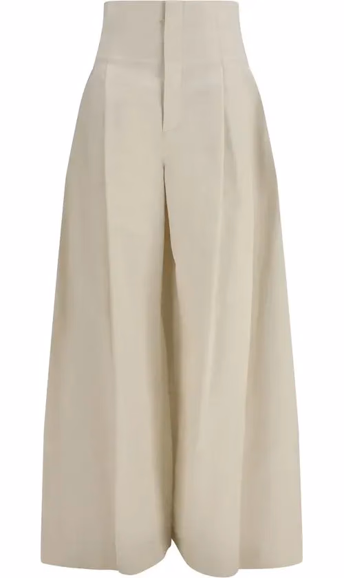 Brunello Cucinelli Beige Cotton Pants