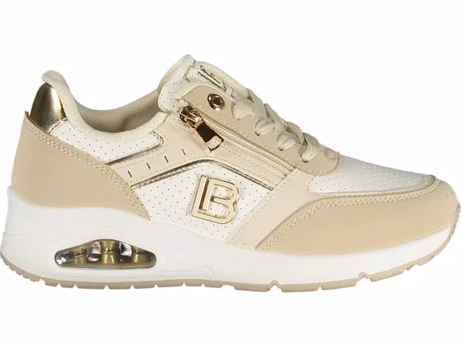 Laura Biagiotti Beige Polyurethane Women Sneaker