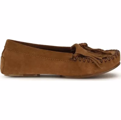 Brown Calf Leather Bos Taurus Slip-On Loafers