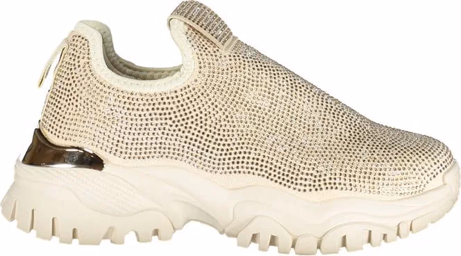Laura Biagiotti Beige Polyurethane Women Sneaker