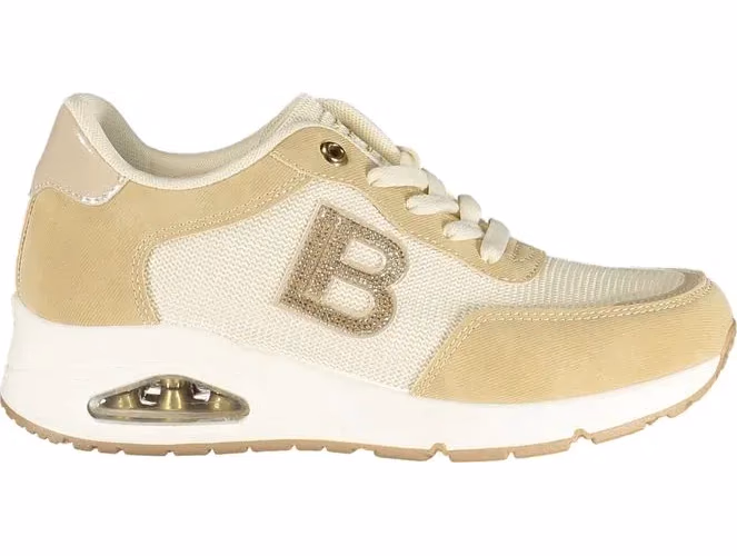 Laura Biagiotti Beige Polyurethane Women Sneaker
