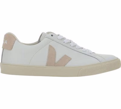White Calf Leather Bos Taurus Low Top Sneakers