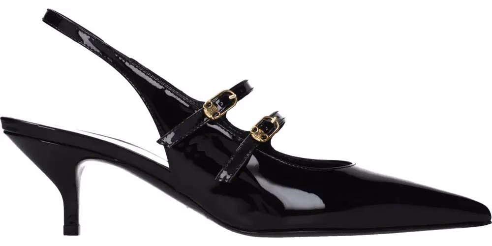 Celine Black Leather Sandals