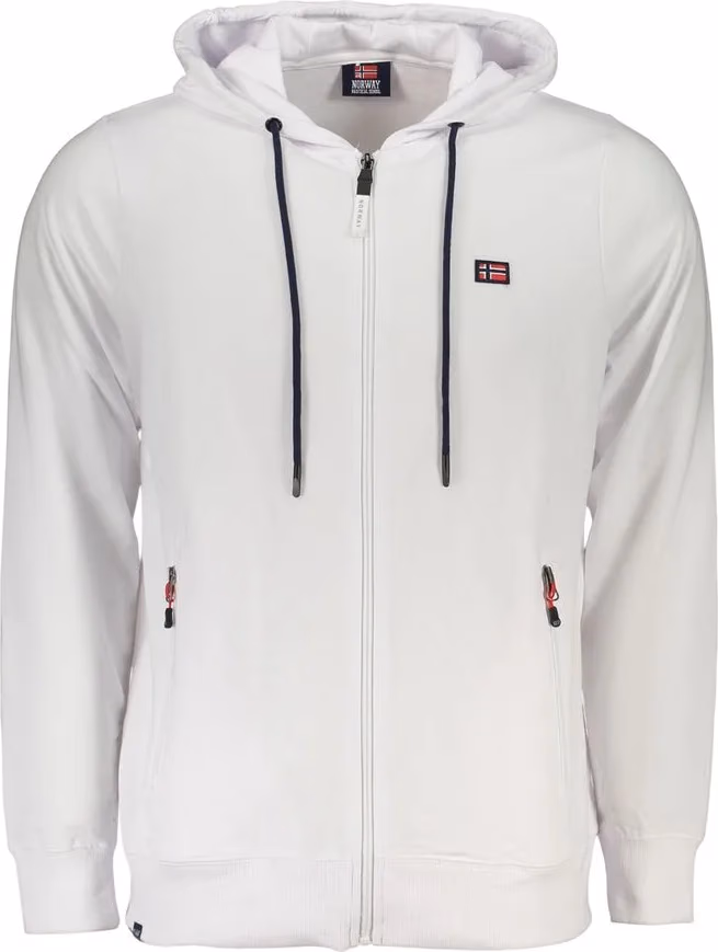 Norway 1963 White Cotton Men's Sweatshirt Hoodie