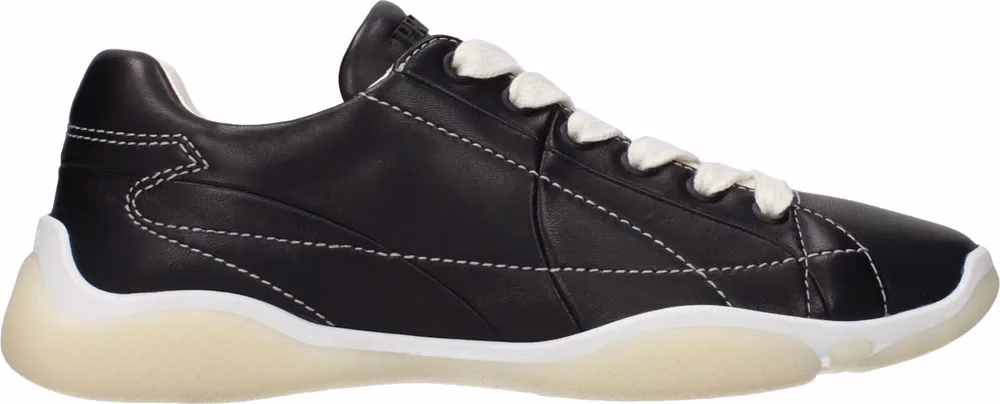 Prada Black Leather Sneakers
