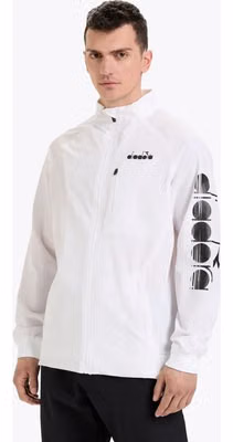 White Polyamide Shell Jacket