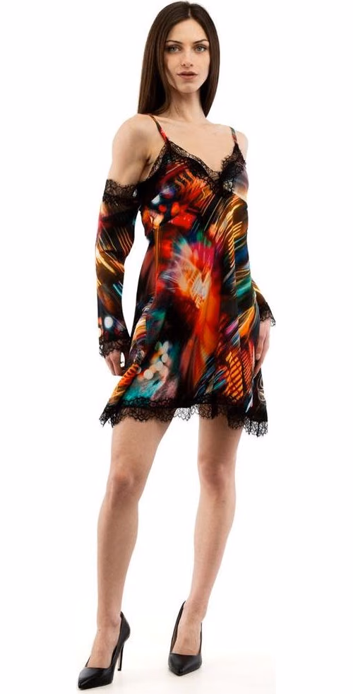 Moschino Multicolor Viscose Casual Dress