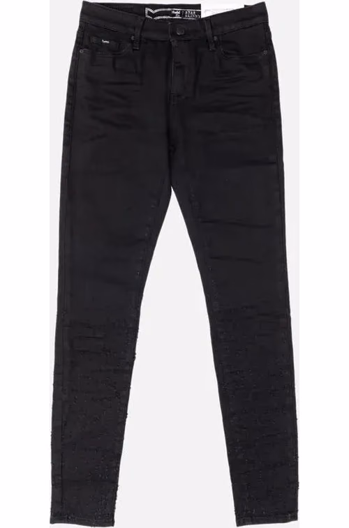 Gas Black Cotton Skinny Jeans