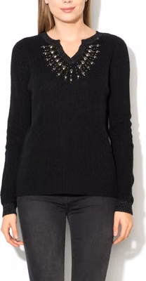 Black Marabou Sweatshirt