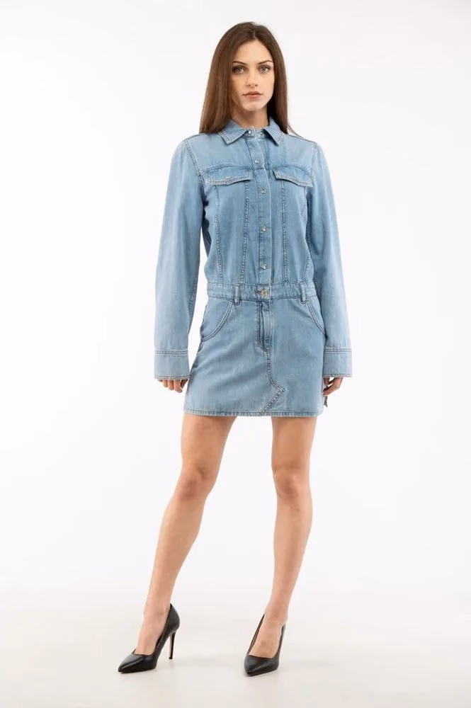 Moschino Multicolor Cotton Casual Dress