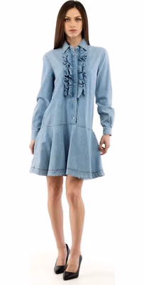 Multicolor Cotton Casual Dress