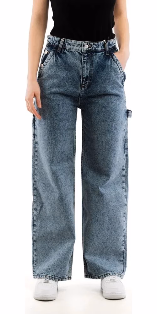 Moschino Multicolor Cotton Relaxed Fit Jeans