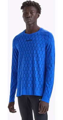 Blue Polyamide Long Sleeve T-Shirt