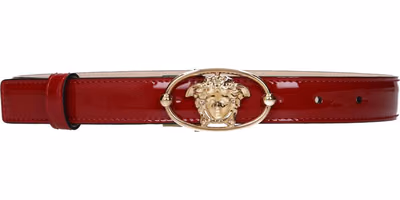 Red Leather Regular Belt