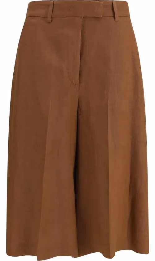 Lardini Brown Viscose Bermuda Shorts