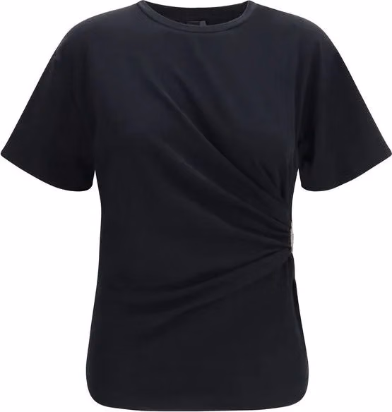 PINKO Black Cotton T-Shirt