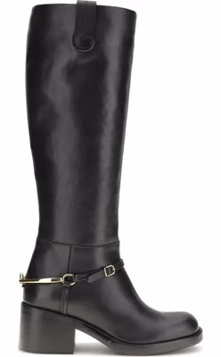 Black Calf Leather Bos Taurus Lace-Up Boots