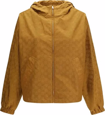 Beige Nylon Shell Jacket