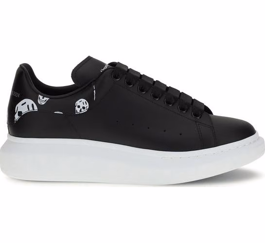Alexander McQueen Black Calf Leather Bos Taurus Chunky Sneakers