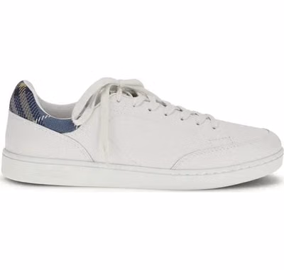 White Calf Leather Bos Taurus Low Top Sneakers