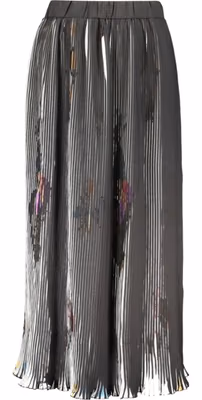 Black Polyester Women Skirt