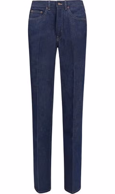 Blue Cotton Slim Fit Jeans