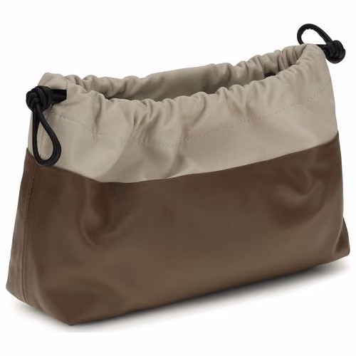 Pierre Hardy Brown Calf Leather Bos Taurus Clutch Bag