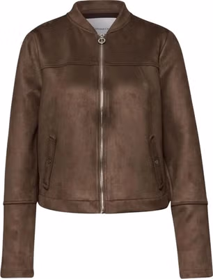 Brown Polyester Bomber