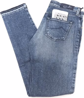 Blue Cotton Women Jeans