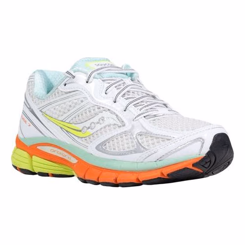Saucony White Textile Athletic Sneakers