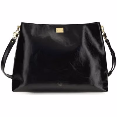 Black Calf Leather Bos Taurus Shoulder Bag