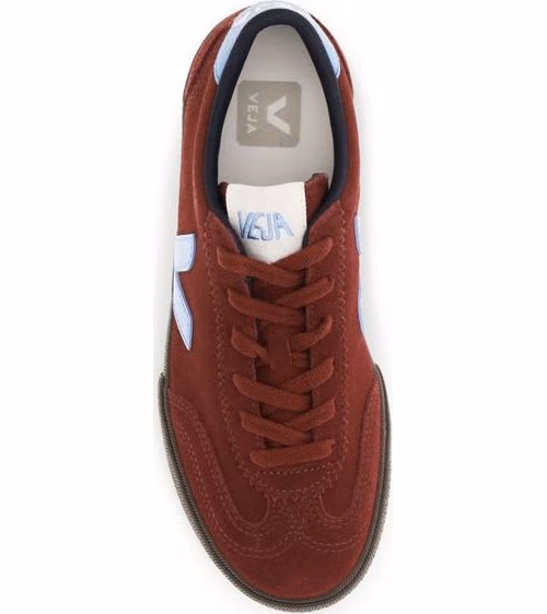 Veja Bordeaux Calf Leather Bos Taurus Athletic Sneakers