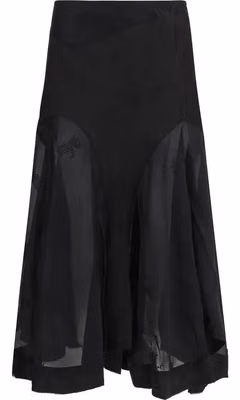 Black Lyocell Long Skirt