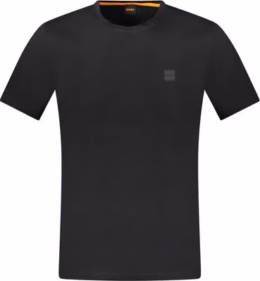 Black Cotton Men T-Shirt