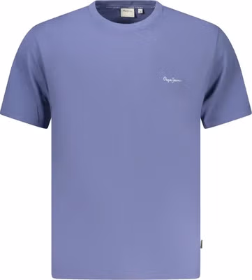Blu Cotton Men T-Shirt