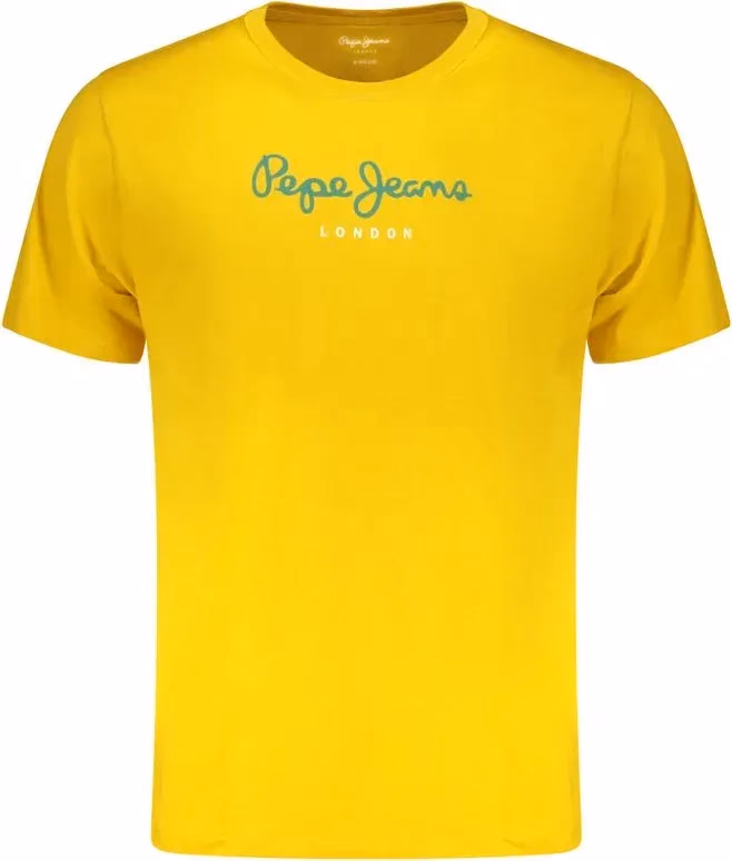 Pepe Jeans Giallo Cotton Men T-Shirt