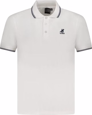 White Cotton Men Polo Shirt