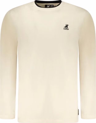 Beige Cotton Men T-Shirt