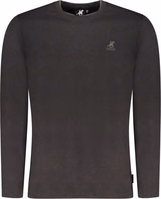 Black Cotton Men T-Shirt