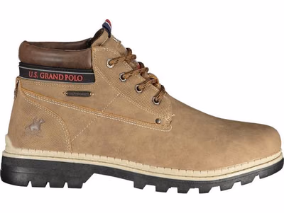 Marrone Polyurethane Men Ankle Boot