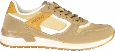Beige Polyester Men Sneaker